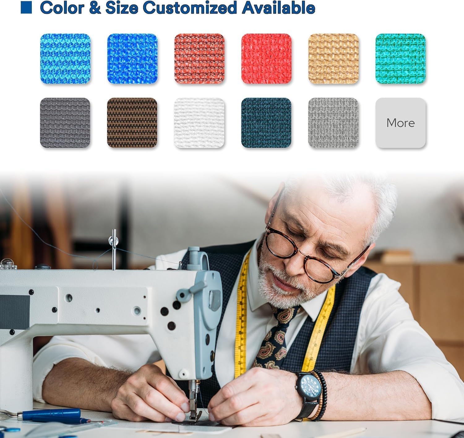 DIFY 3x6 FT 90% Shade Fabric Sun Shade Cloth Privacy Screen with Grommets for Patio Garden Pergola Cover Canopy, Wheat