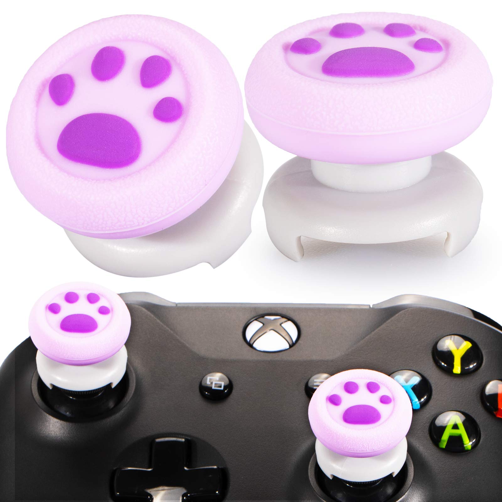 Playrealm FPS Thumbstick Grip Agarres para el Pulgar Extensor Y Textura 3D Caucho Silicona Apretón Cubrir 2 Juegos para Xbox Series X/S & Xbox One Mando (Bioh Verde) — view 23