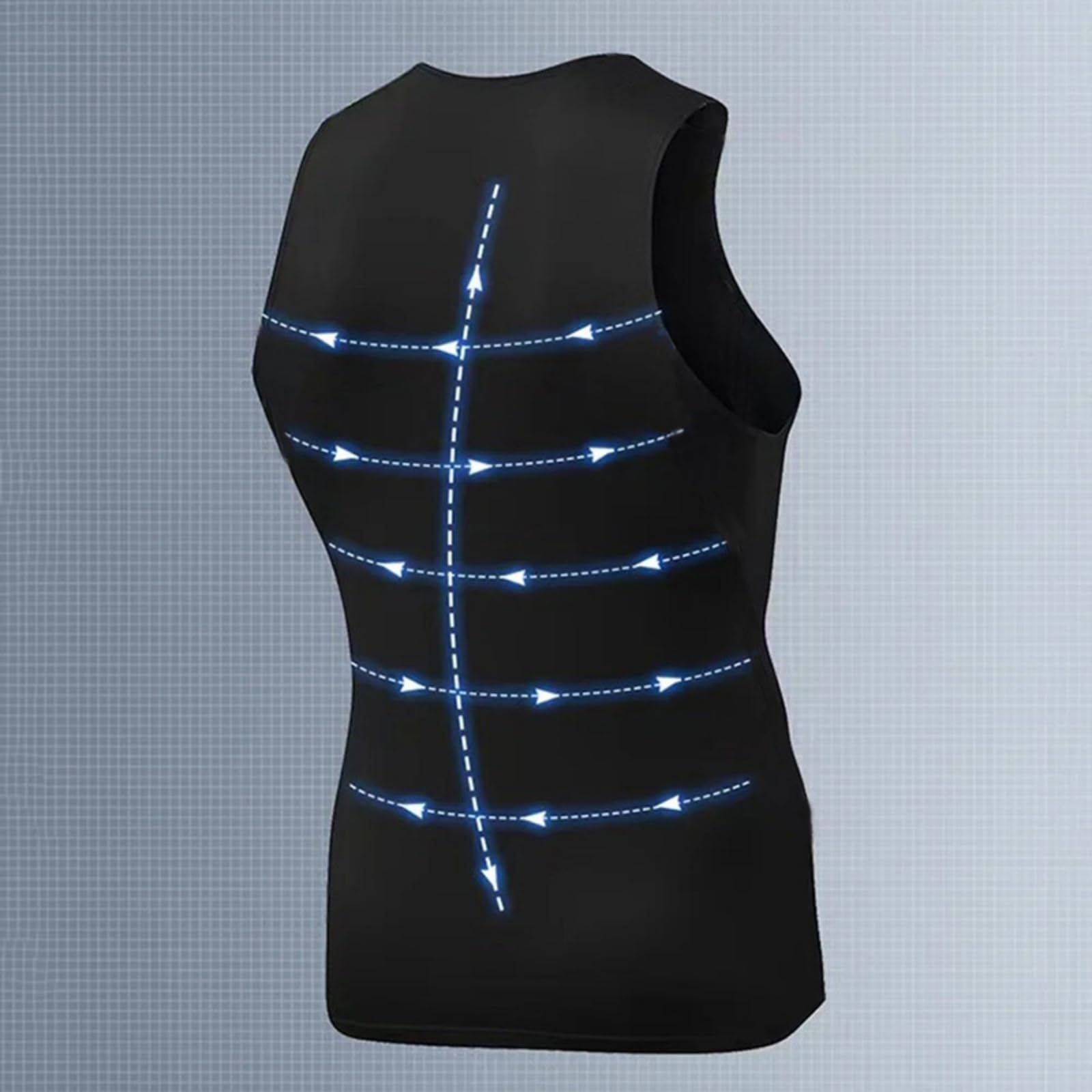 Chalecos casuales sin mangas para hombre, camisetas sin mangas con tiras reflectantes y cuello redondo para fitness al aire libre — view 4
