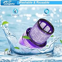 Leadaybetter Mosható HEPA Szűrő Készlet Dyson V11 V15 Porszívókhoz - 2 db Filter + Tisztítókefe, SV14 SV17 SV22 Kompatibilis 5