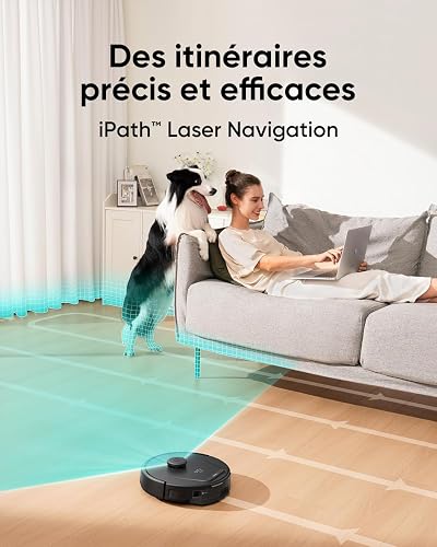 eufy Clean Aspirateur Robot L60, Aspiration Ultra-Forte de 5 000 Pa, Navigation Laser iPath™, pour Le Nettoyage en Profondeur des sols, idéal pour Les Poils, sols durs - 3