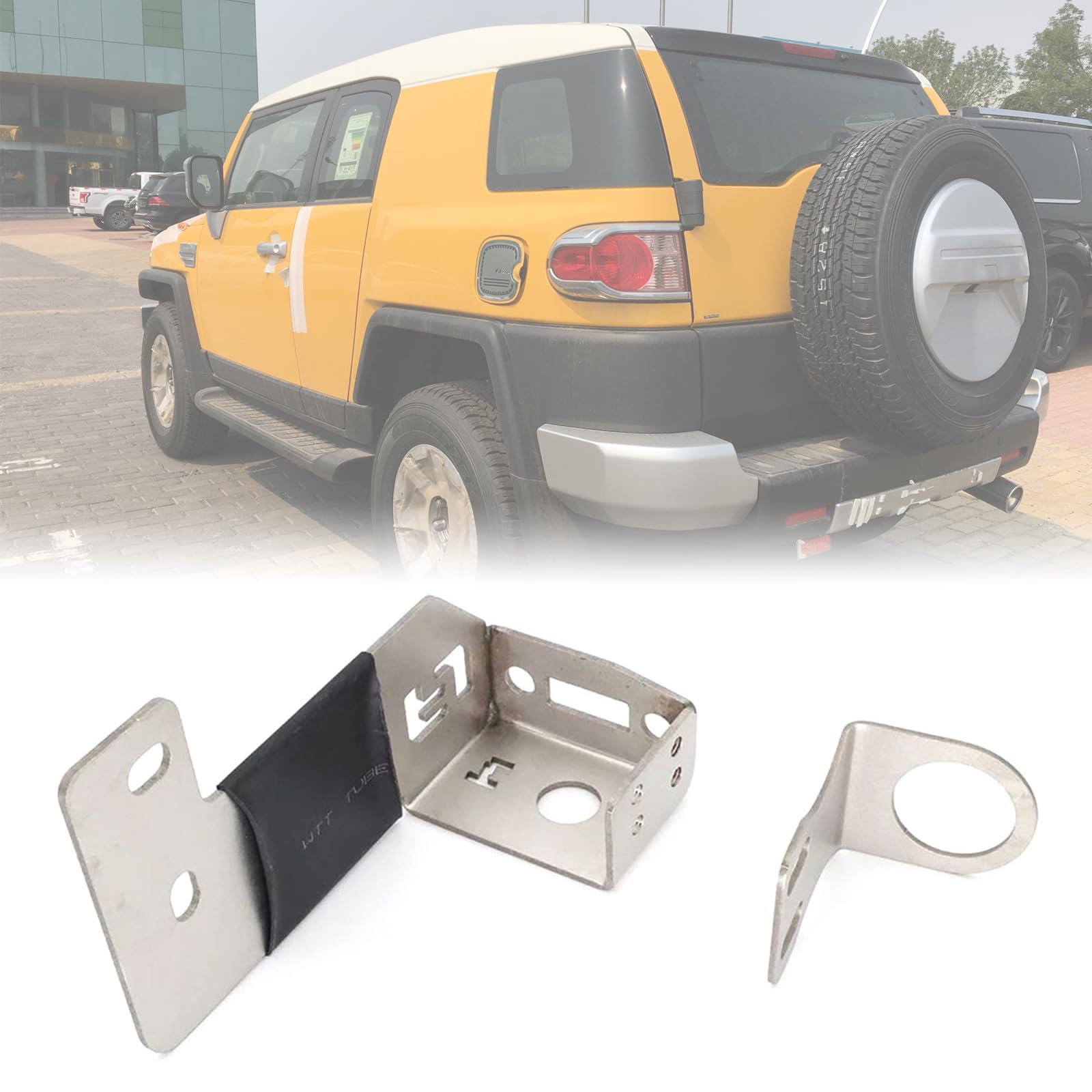 GOLOVENLD Car Radio Mounting Bracket Base Stainless Steel Accessories