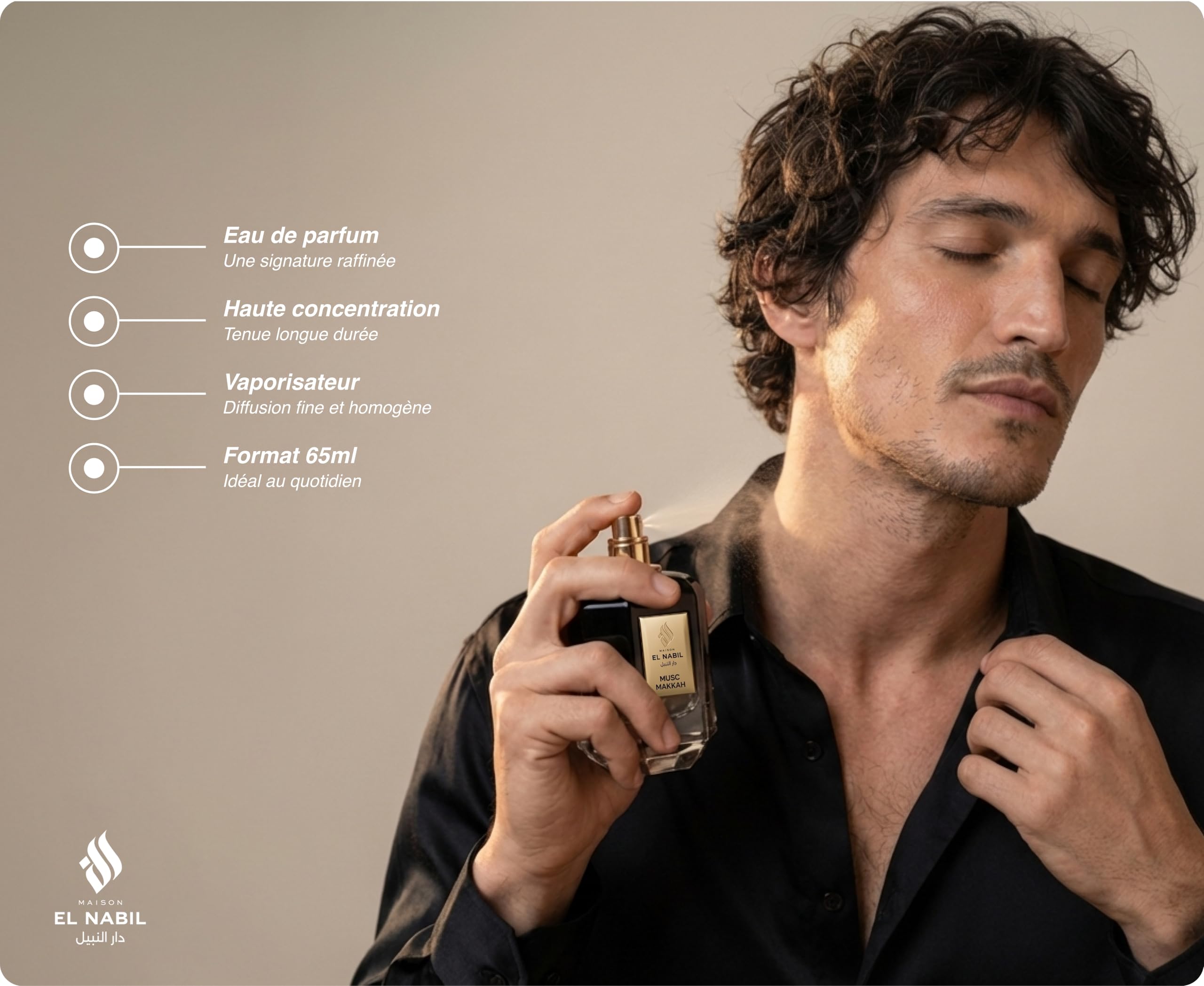 Elixir Of Dubai - Eau De Parfum 65ml - Parfum Dubai Mixte Homme Et Femme - Vaporisateur Senteur Vanillé, Epicé, Crémeux - Idée Cadeau