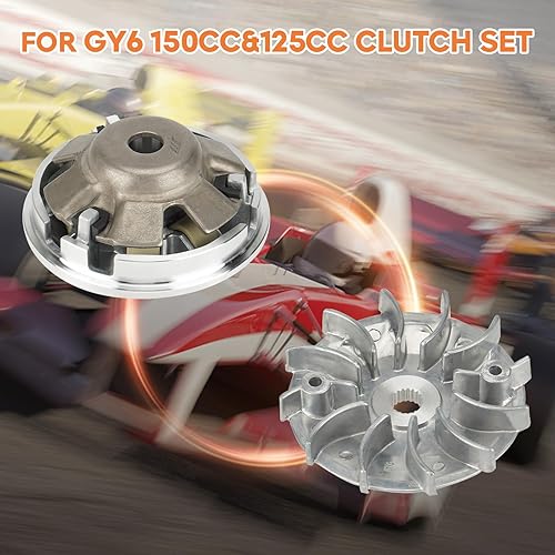 Miniatura 4 de CVT - Kit de variador de embrague delantero, apto para Gy6 125cc150cc, para motor 152QMI157QMJ, rendimiento de montaje de rueda de conductor,