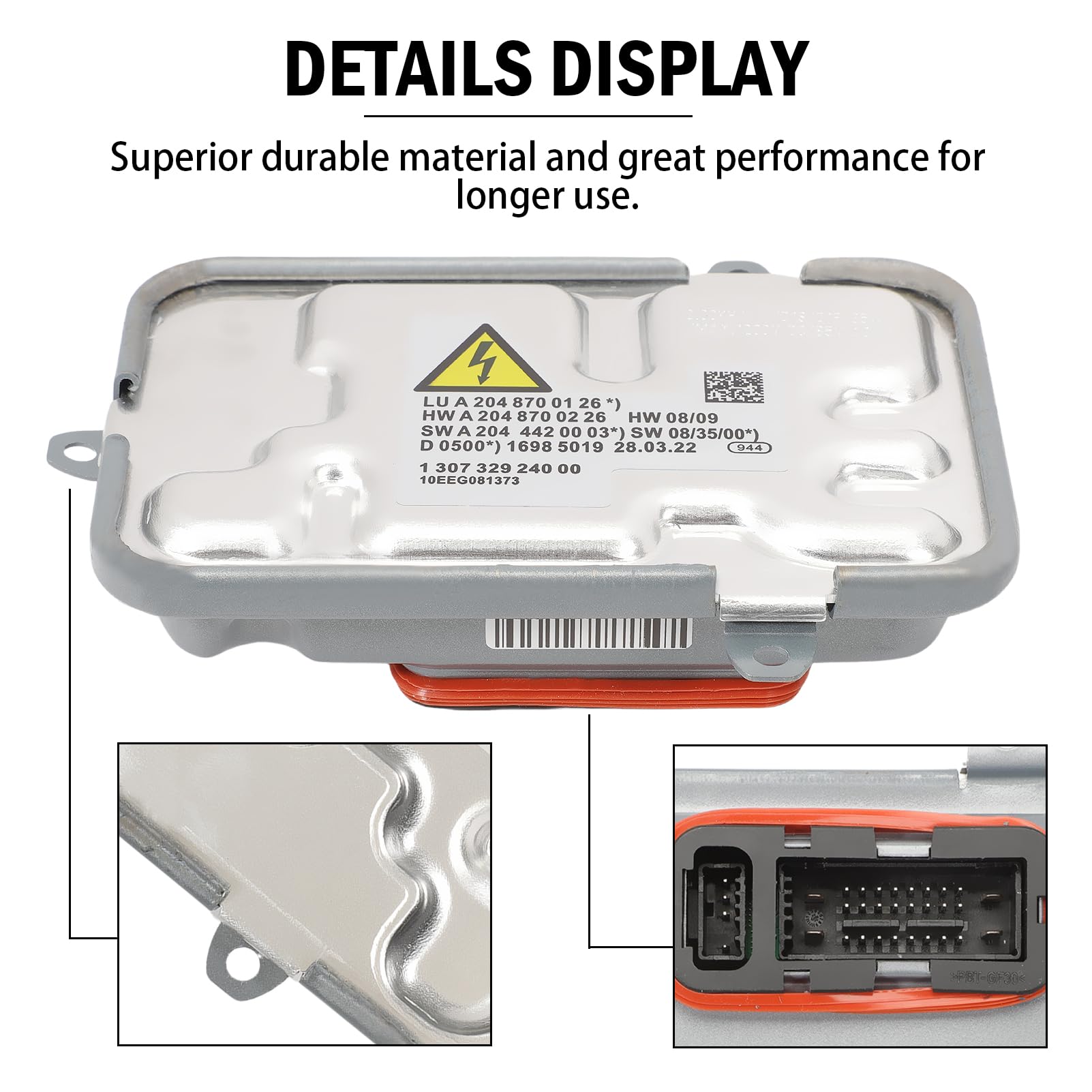 Centralina de balasto HID de xenón para A204 Centralina de balasto HID de xenón 130732924000 A2048700126 Módulo de control de faros de coche