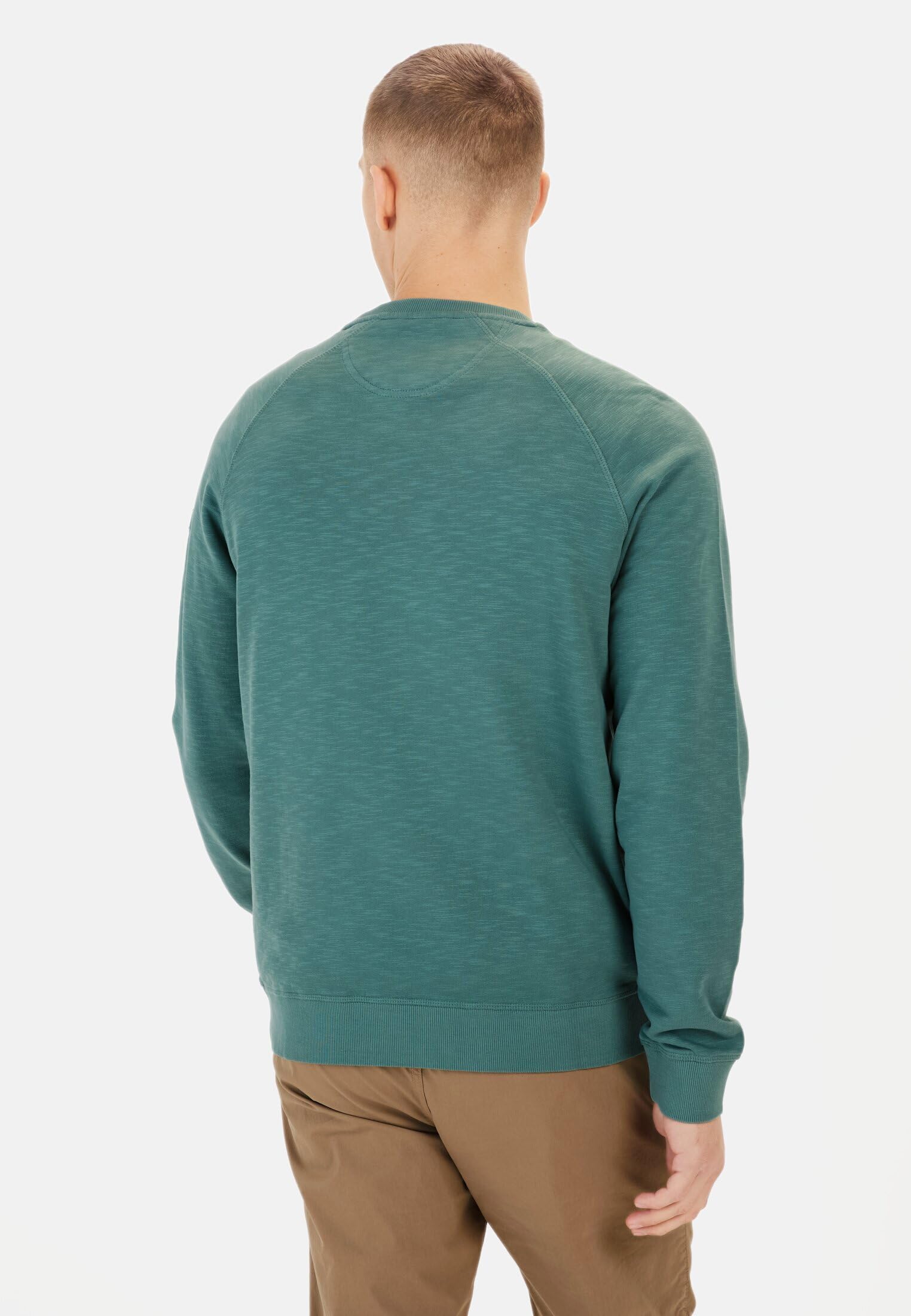 camel active Herren Sweatshirt für Herren – Regular Fit | Rundhals | Baumwolle | Atmungsaktiv