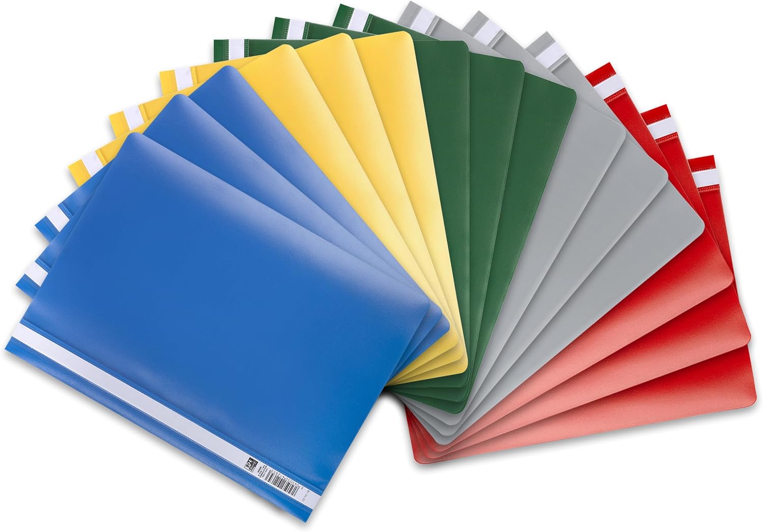 Oxford Pack of 15 A4 Plastic File Folders Assorted Colours