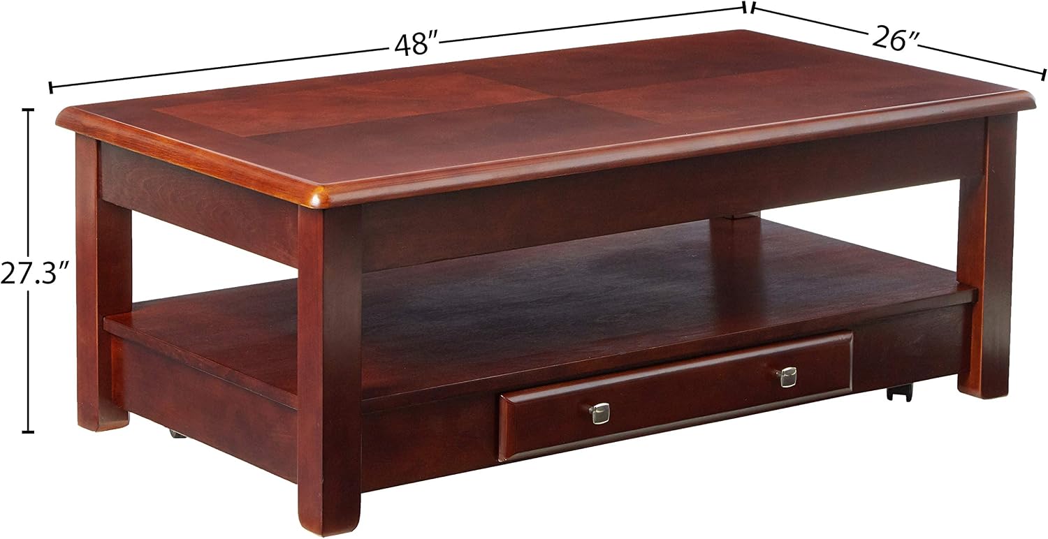 Logan Lift Top Coffee Table in Cherry