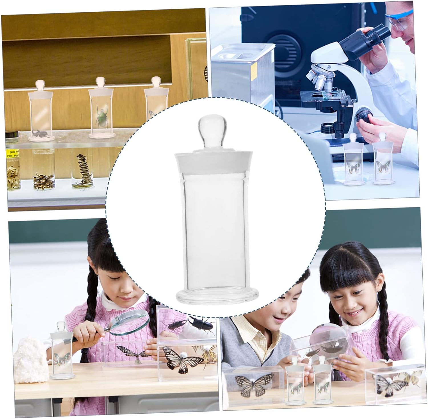 Sample Vial Vial Laboratory Sample Jars Orange Reflector Tape Glass Bottles Glass with Lid Magnetic Storage Specimen Bottles Wine