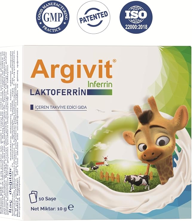 Argivit İnferrin Laktoferrin İçeren Takviye Edici Gıda 10 Saşe