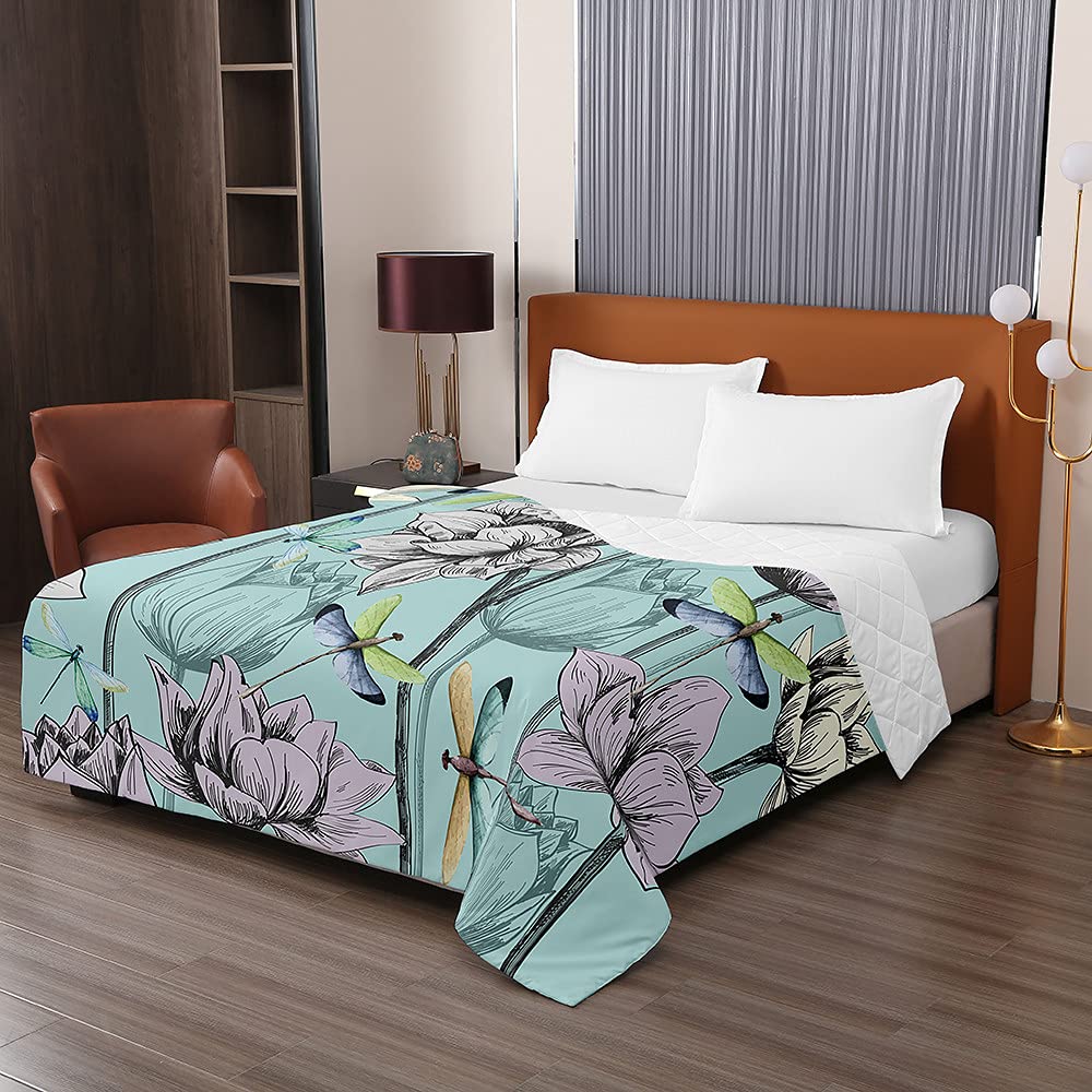 Cubrecama colcha de verano ligera loto colchas para cama infantil y matrimonio 220x240cm