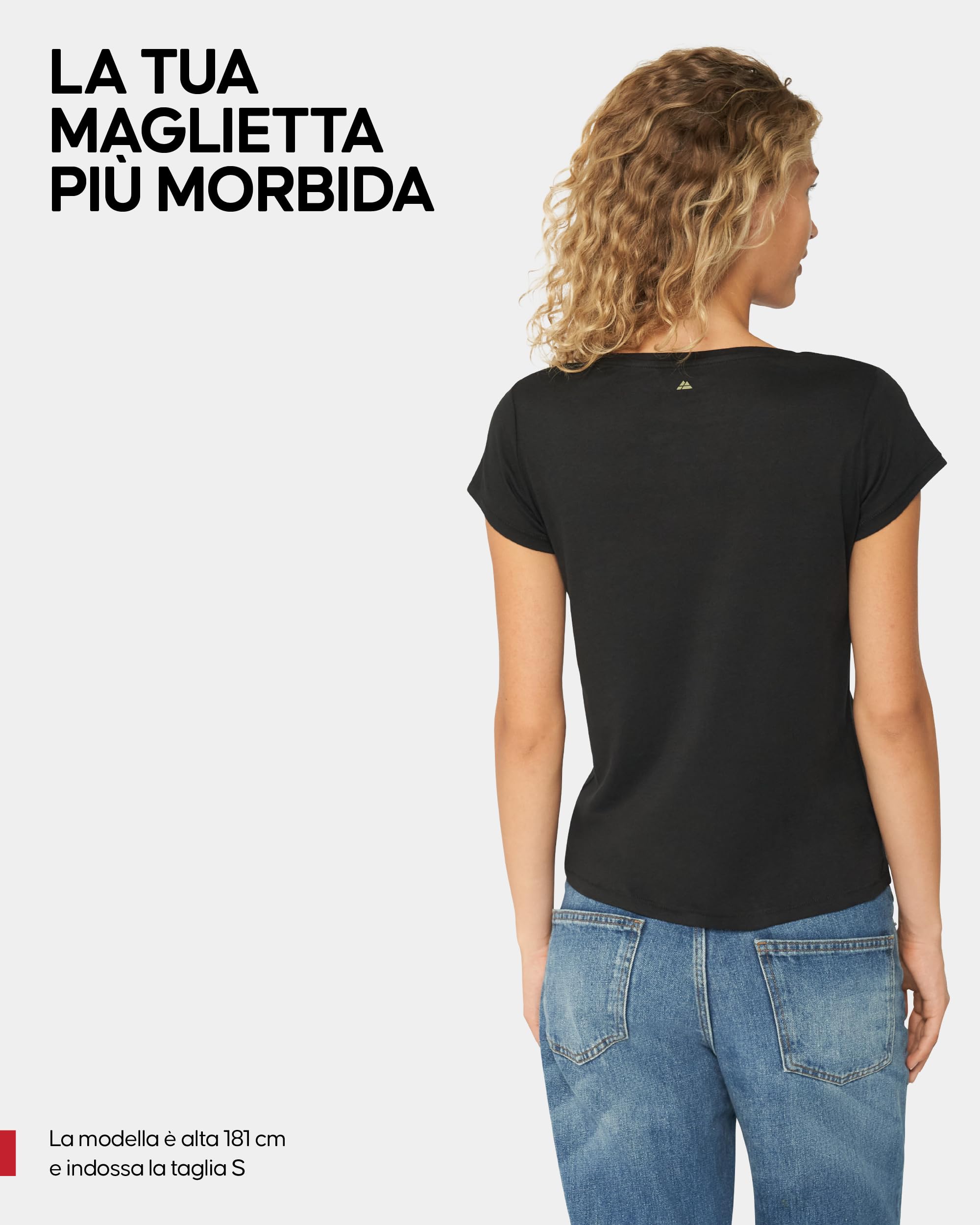 DANISH ENDURANCE Maglietta in Cotone Biologico, T-Shirt a Mezze Maniche, Morbida, Premium, da Donna, 2 Paia