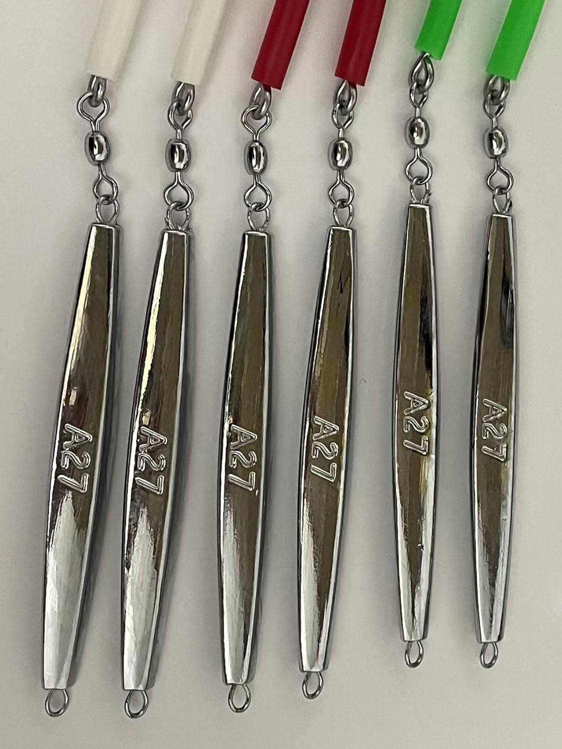 PESCALOX Diamond Jigs 6pcs A27 Multi-Color 9/0