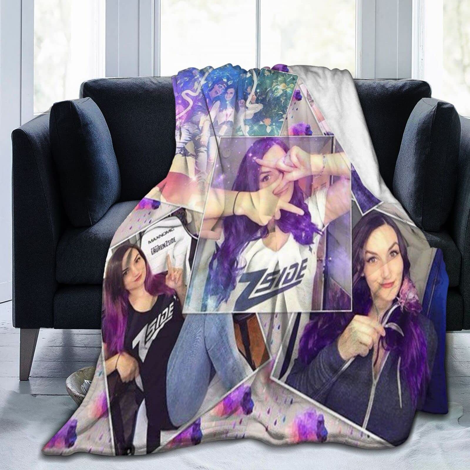 YINGD Blanket Laurenzside Super Soft Flannel Fleece Lightweight Throw Blankets Air Conditioning Blanket Couch Sofa Bedroom For Kids Adults