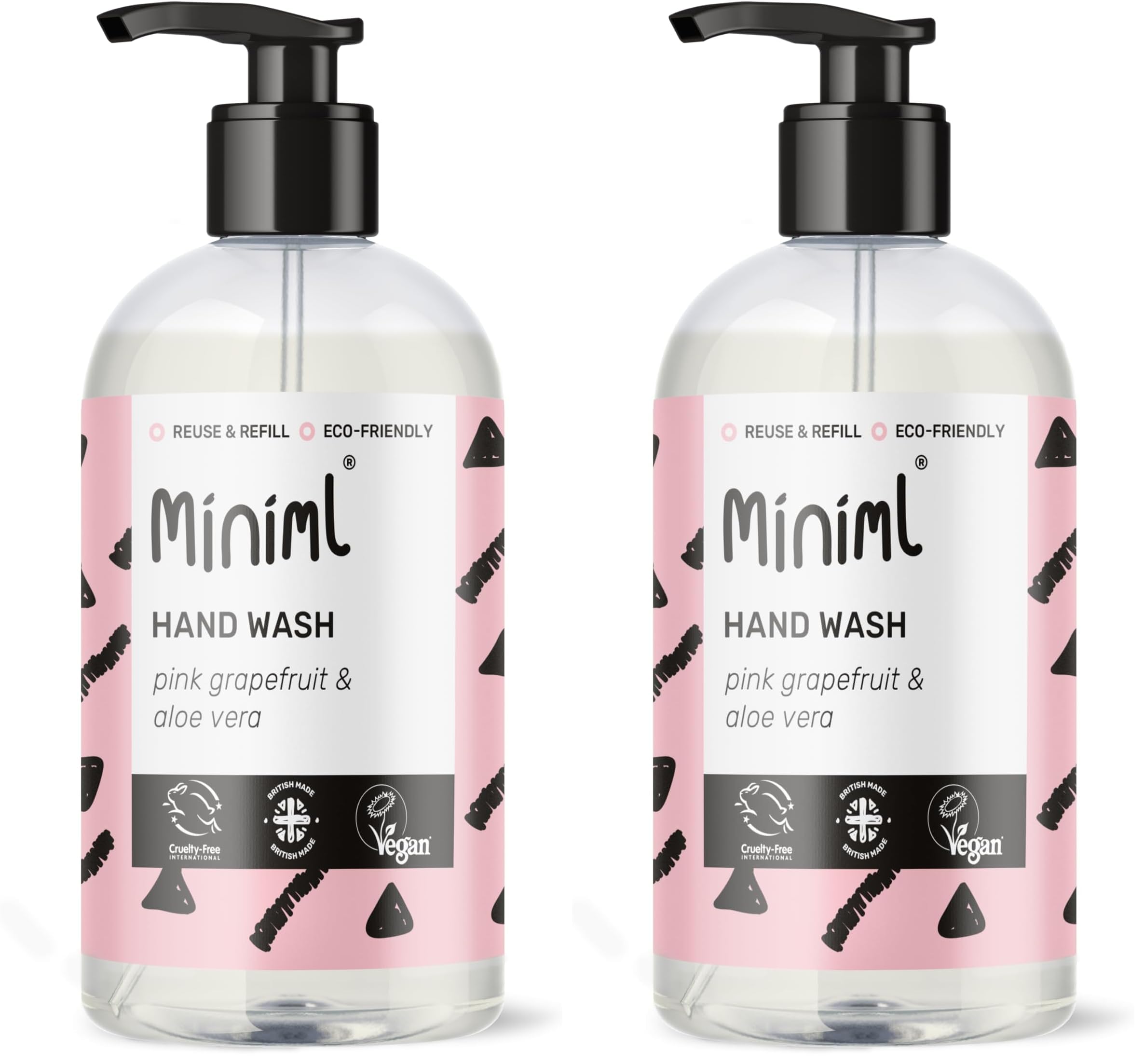 Miniml Hand Soap Wash Liquid 5L Refill - Lime, Basil & Mandarin Infused Hand, Skin & Body Wash Gel for Soft and Sensitive Skin Care - 100% Vegan & Cruelty Free — view 12