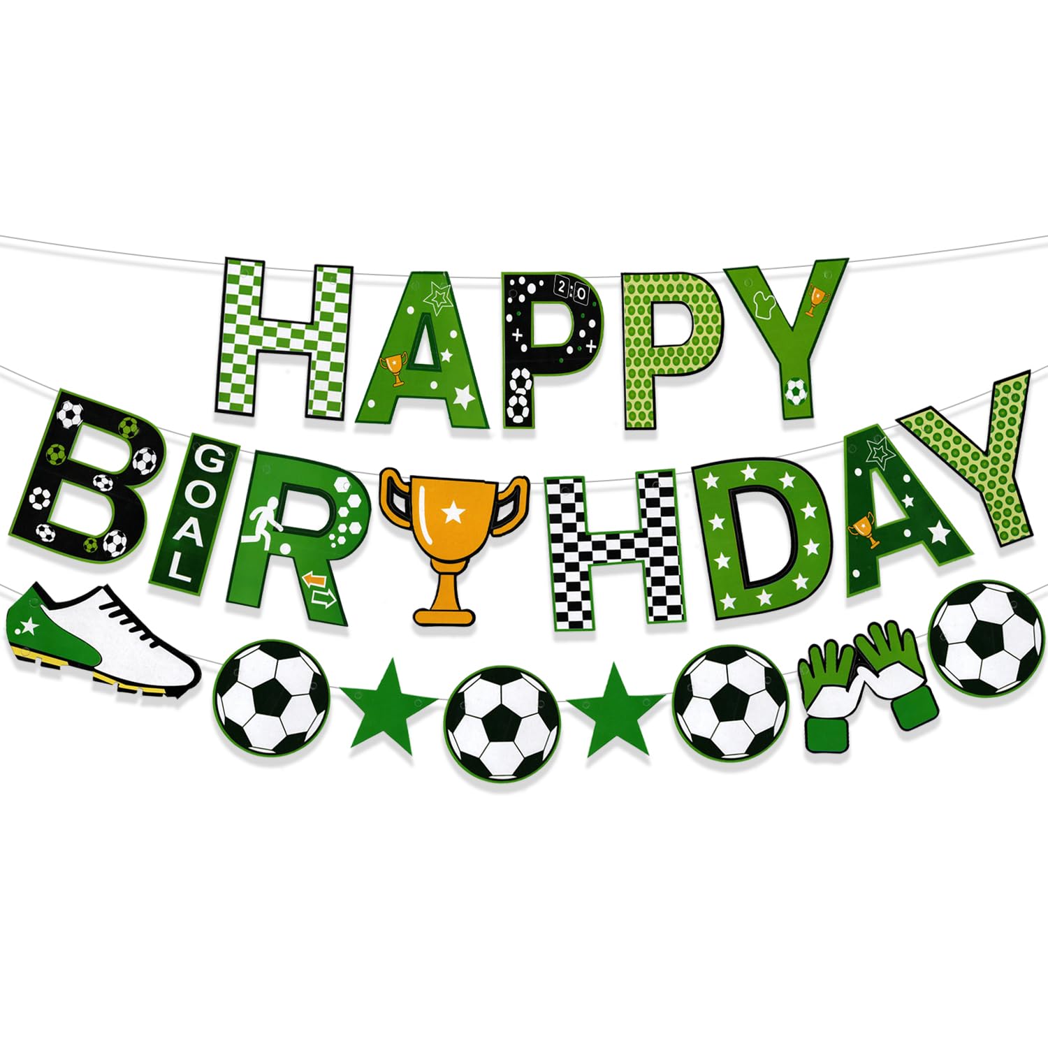 Rozi Decoration Football Theme Happy Birthday Banner Decoration for Kids, Girls, Boys, Football Lover Decoration / Happy Birthday Decoration Football Theme Pack of 1 Banner-picture-11