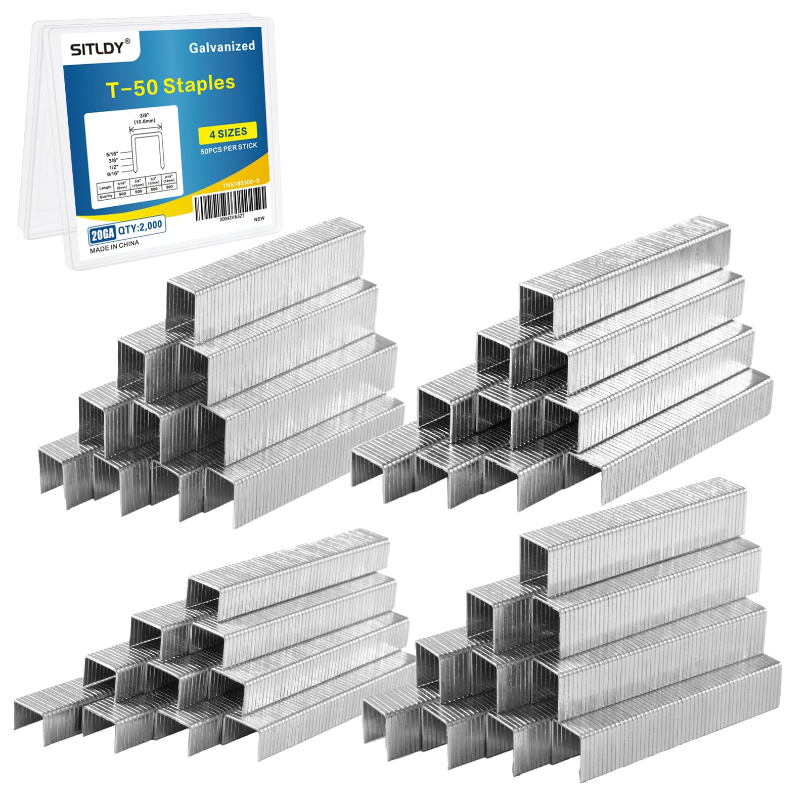 Bulk Staples & Brad Nails - 2400 Pcs -8