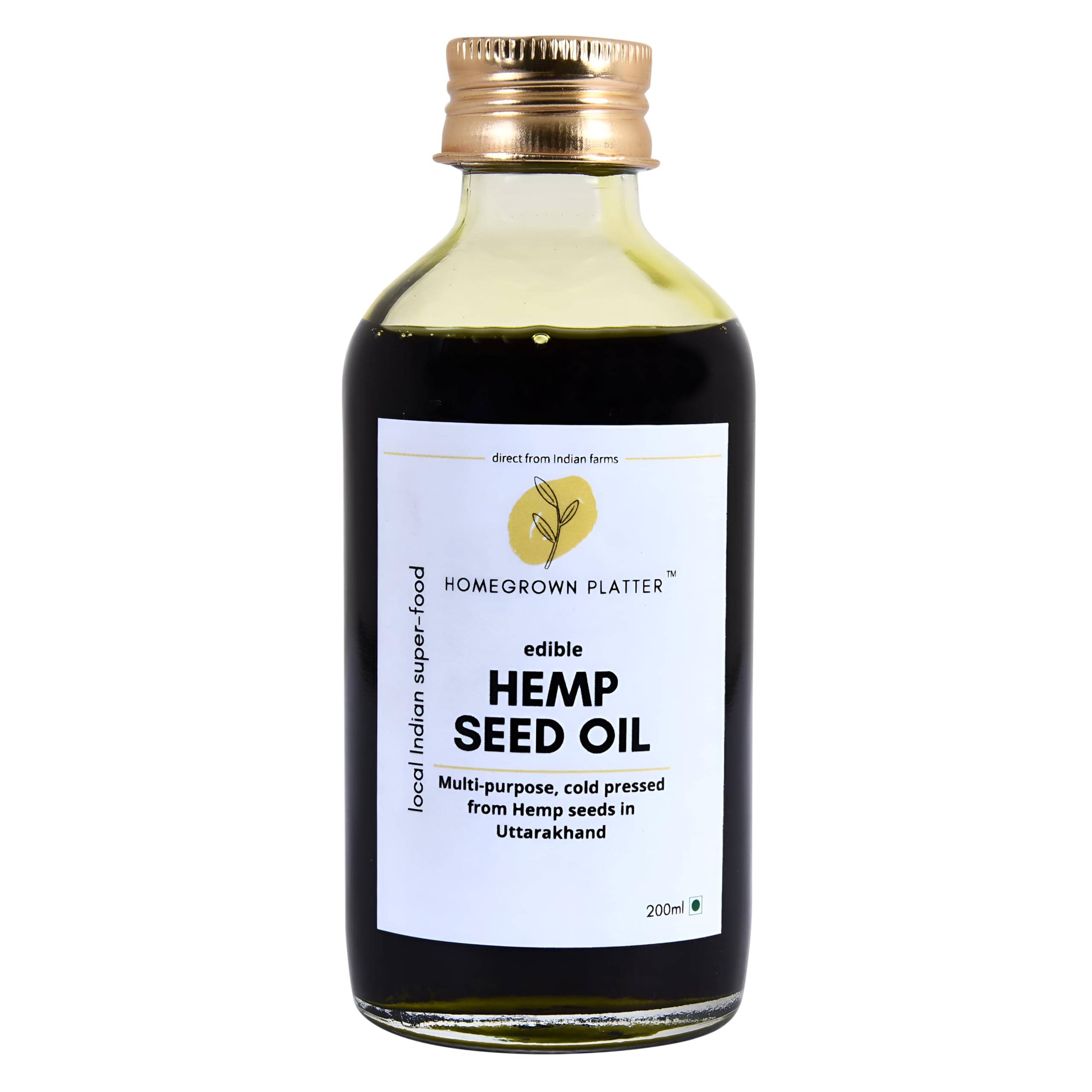 Homegrown Platter Edible Hemp seed oil, 200ml | Food Grade | Anti-Inflammatory Benefits | Virgin & Cold Pressed Multipurpose | Nourishing elight | Also for Glowing Skin and Hair Growth (B0CYC7H6WY) Amazon Price History, Amazon Price Tracker