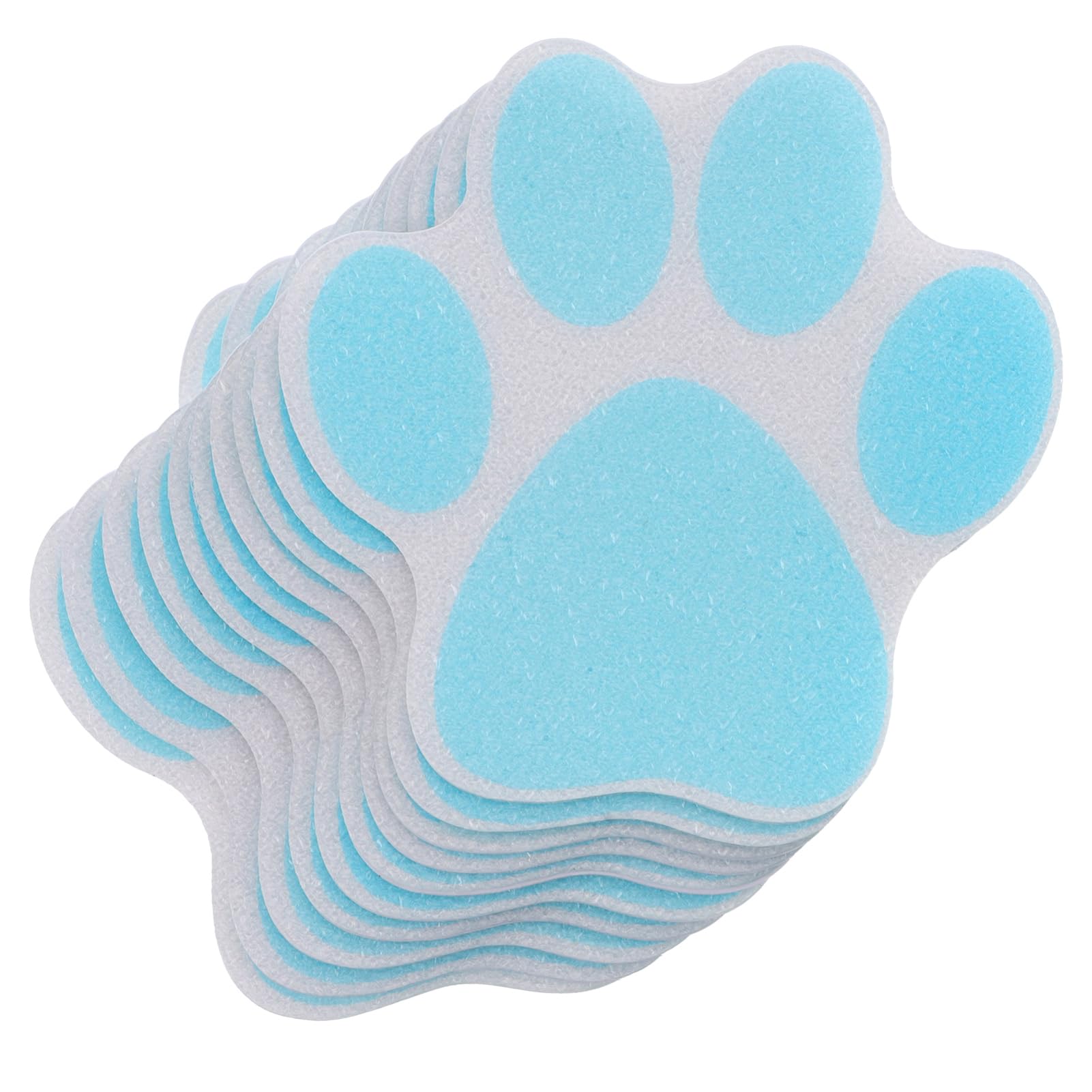 Yardenfun 10Pcs Non Slip Shower Stickers Cute Paw Print Skid Floor Decals for Bathroom and Tub Adhesive Safety for Home Use Dog Paw Design