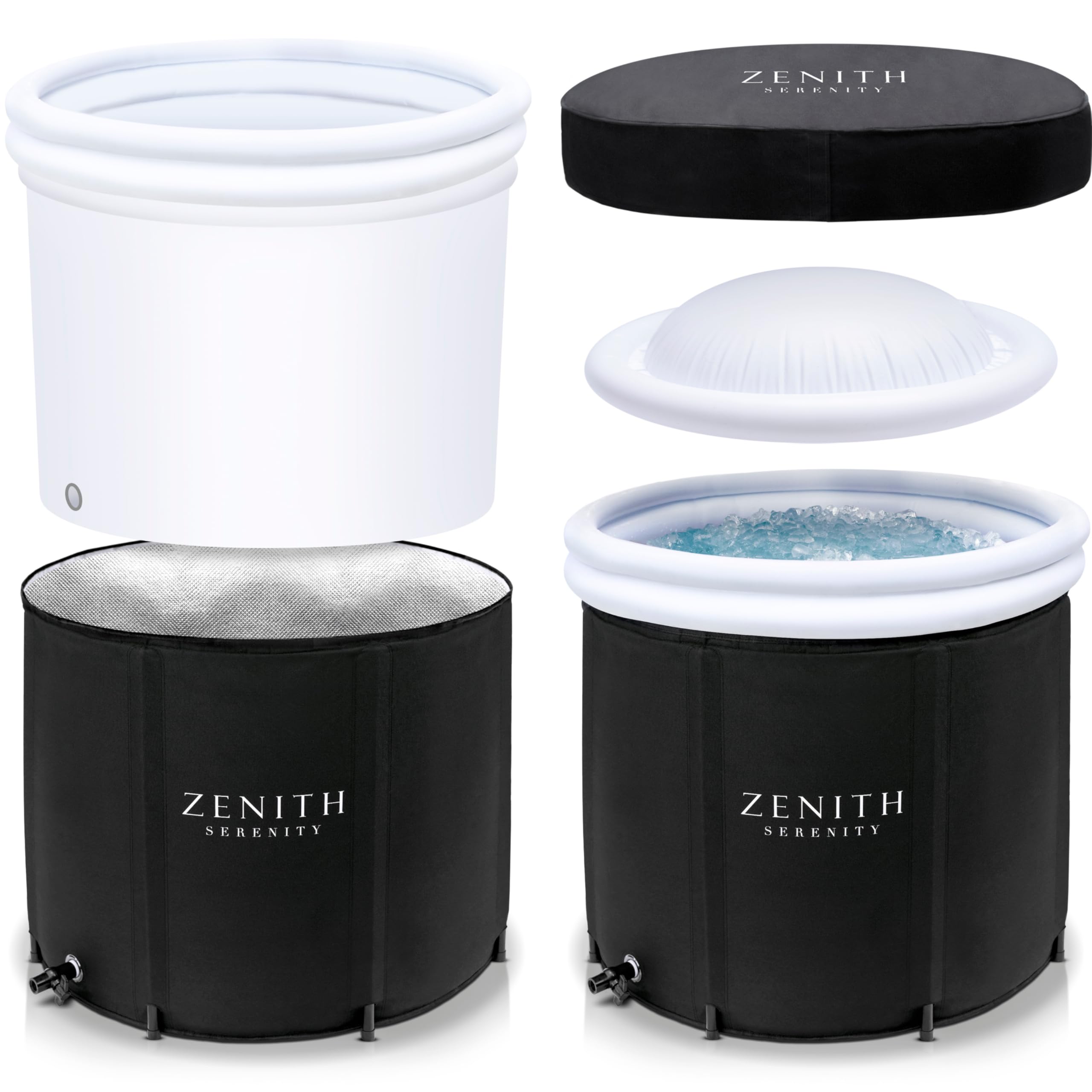 Premium All-in-One Ice Bath | X-Large 480L with Structural Insulated Housing | Cold Plunge Pool | Cold Water Therapy Tub | Cold Plunge Tub | Ice Baths | Ice Bath Accessories | Icebath