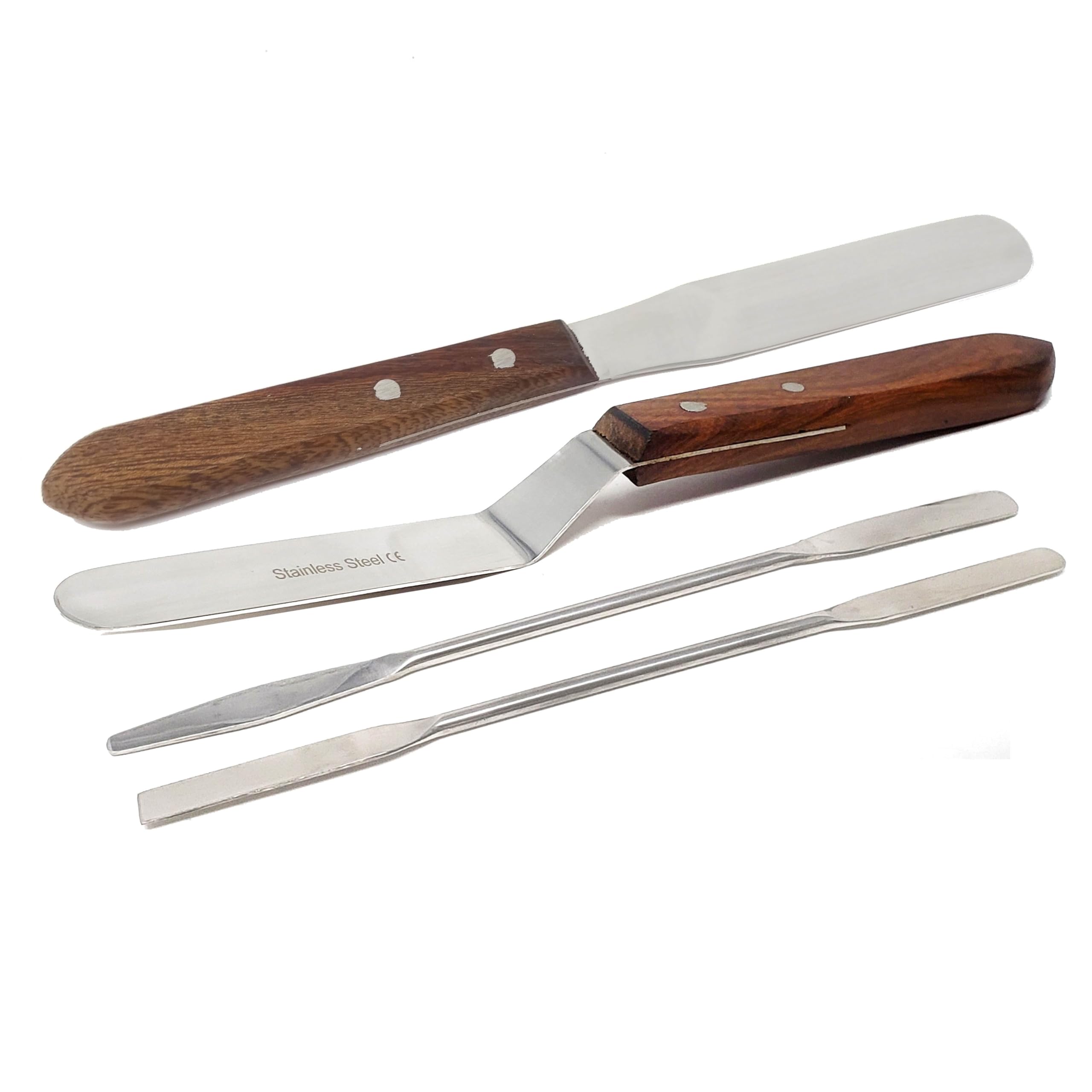 A2Z Scilab 4pcs Caulking Tools Spatulas, Stainless Steel Caulking Finishing Tool, Caulk Smoothing Tool, Sealant Grout Caulk Applicator Tool for Ceramic Tiles, Baseboards, Kitchens, Bathrooms