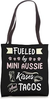 Mini Aussie Mom Australian Shepherd Dog Taco Lover Tote Bag