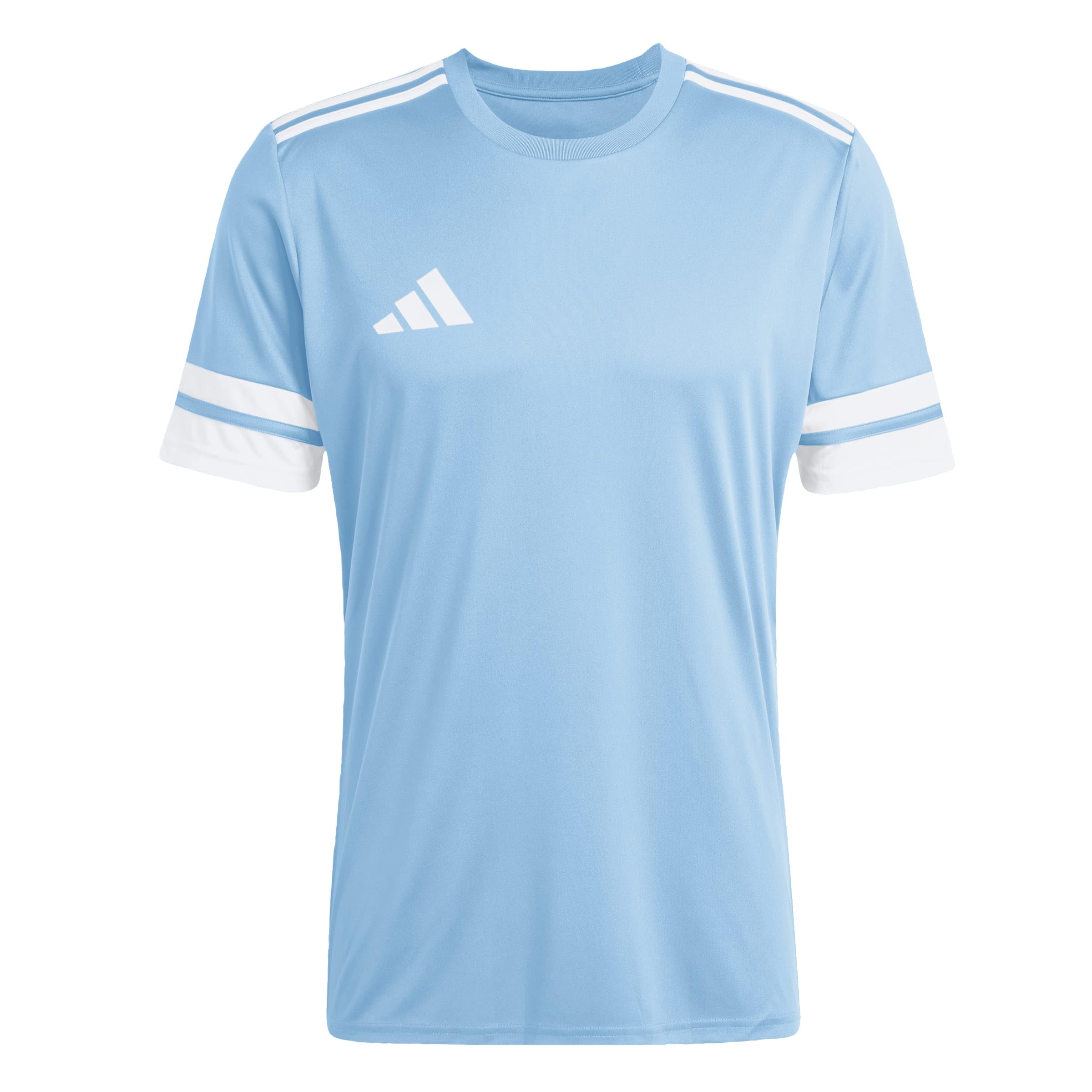 adidas Men's Squadra25 Jersey Short Sleeve Shirt, Team Light Blue/White, S