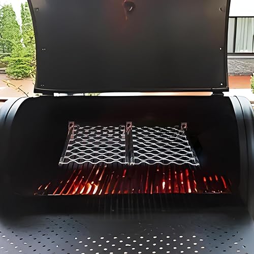 Miniatura 6 de AJinTeby Estante flexible para baquetas y pimienta para parrillas de pellets Oklahoma Joe's Rider, 2 paquetes de rejilla de calentamiento de