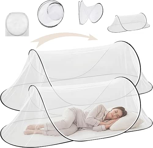 2 Pcs Large Pop Up Mosquito Net for Bed 78