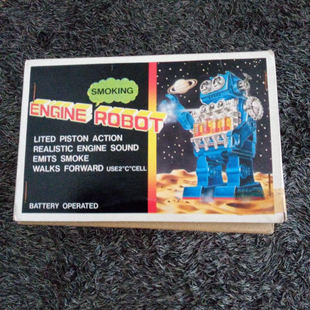 『昭和レトロ玩具』『堀川玩具』スモーキング　エンジン　ロボット 昭和レトロ玩具』『堀川玩具』スモーキング エンジン ロボット 堀川
