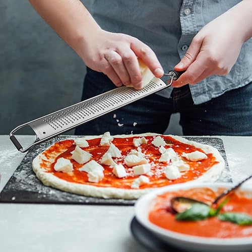 Miniatura 2 de Rallador Zester para queso limón con asa, color negro