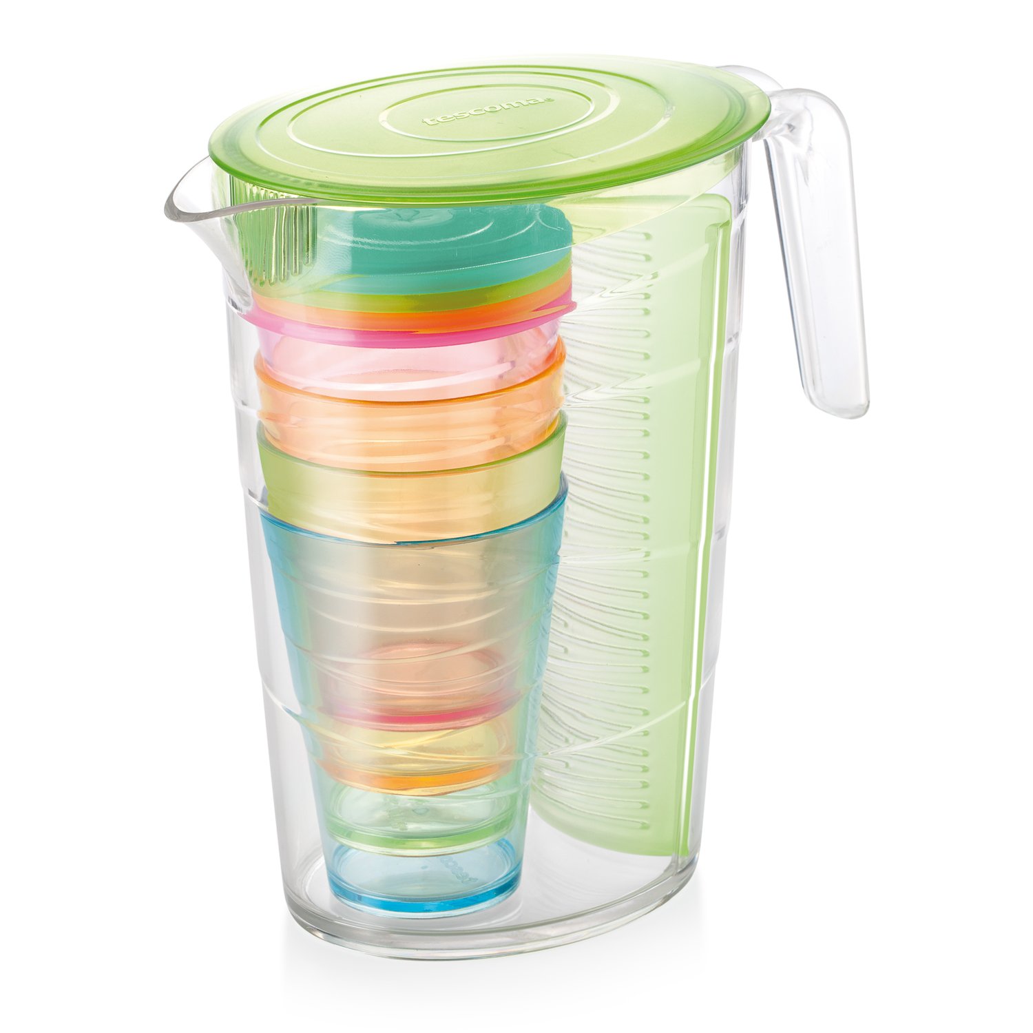 Tescoma Pitcher 2,5 L, 4 Cups with Lid, Green Mydrink, 2.5 Litre