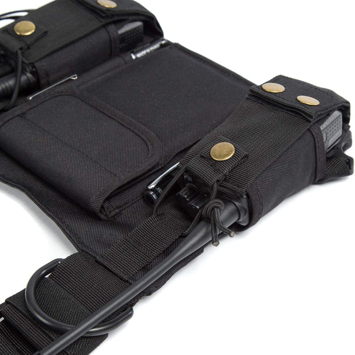 Radio Shoulder Holster Chest Harness Holder Vest Rig for Two Way
