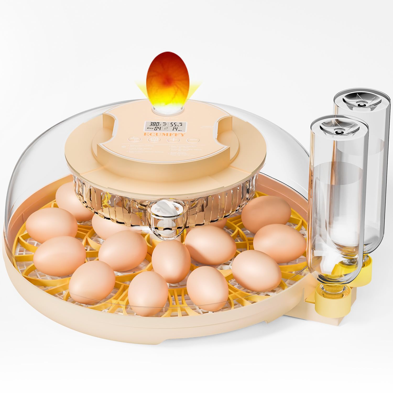 Photo 1 of 18 Egg Incubator with Automatic Egg Turning and Humidity Control, Upgrade Egg Incubators for Hatching Eggs Chicken Ducks Goose Quail Pigeon Turkey, Automatic Incubator for Home Classroom Lab Farm