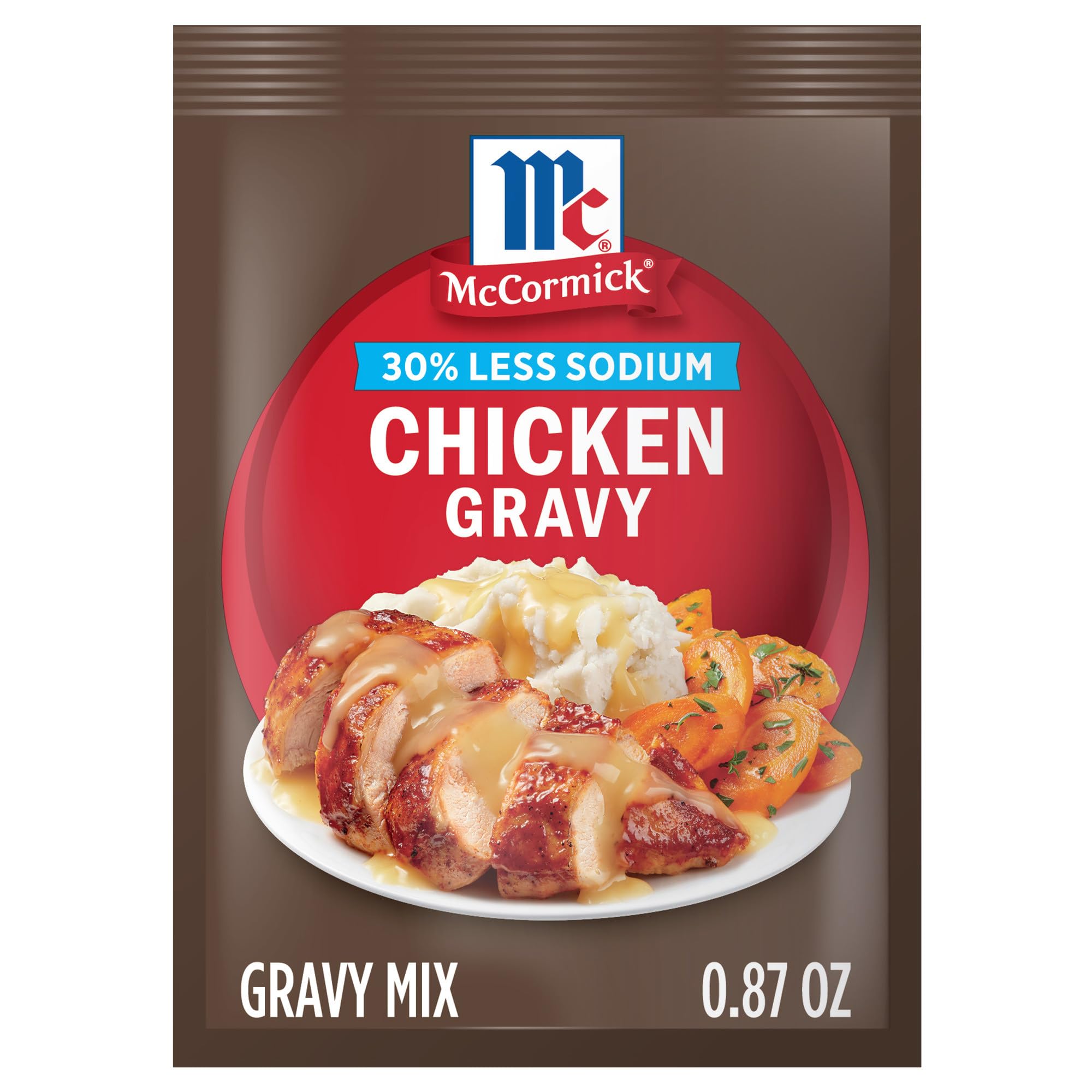 McCormick 30% Less Sodium Chicken Gravy Mix, 0.87 oz