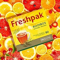 Vista 6 de Freshpak Pure Rooibos Tea 80 bolsas sin etiqueta, 80 unidades (paquete de 4)