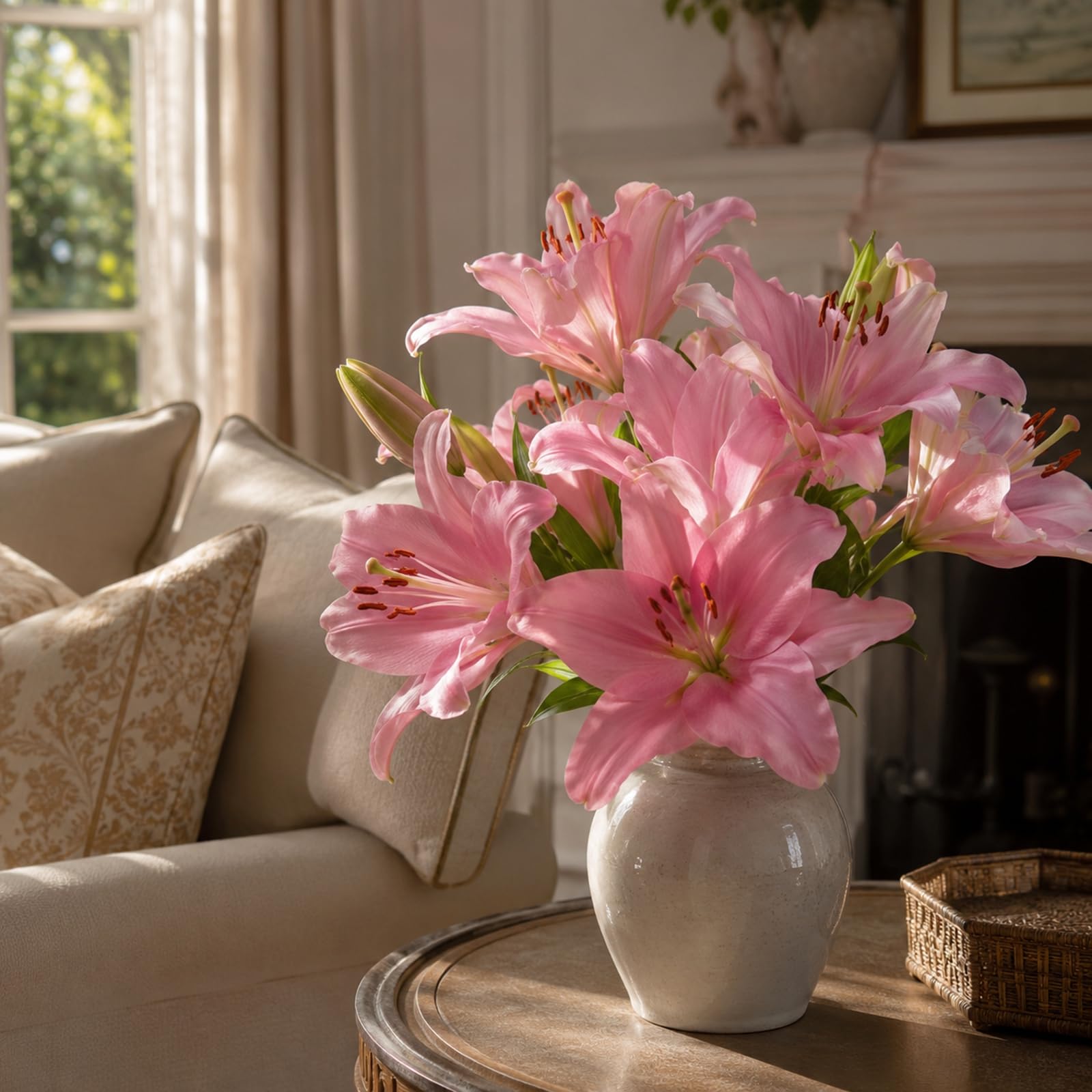 Duftlilien Sortiment, Sommerblumen mit, hoher Keimrate für alle Blumenbeete, widerstandsfähige,-10zwiebeln-h
