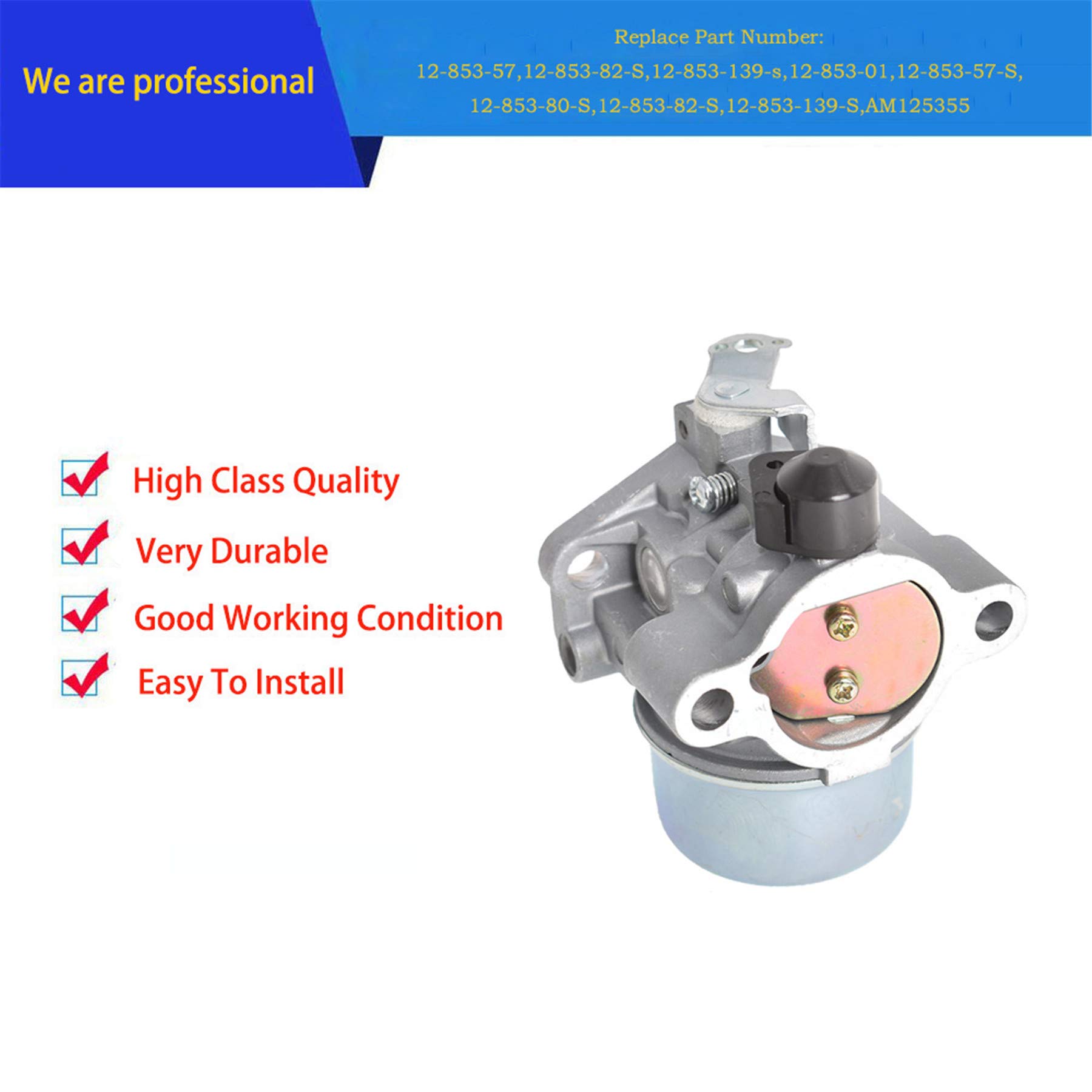 Carburador Y Junta Para Kohler CV13S CV15 CV16: Repuesto OEM Realray Que Hace Funcionar Tu Motor Como Nuevo
