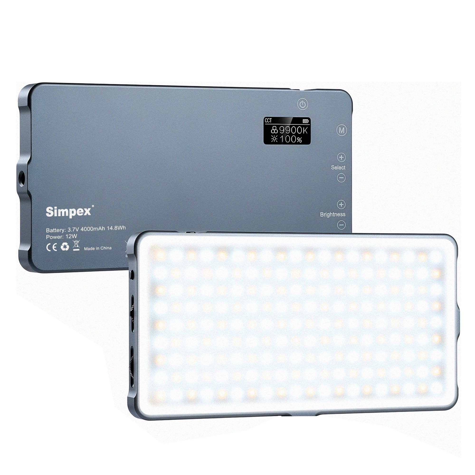 Simpex M-200Bi, 200W Dual Color Continuous LED Light with 18CM Reflector & Infrared Remote, AC Power, 2700K-6500K Color Temperature Control, Huge Display,CRI-95 Plus, Ideal for Video Shooting(Black) — Amazon image 15