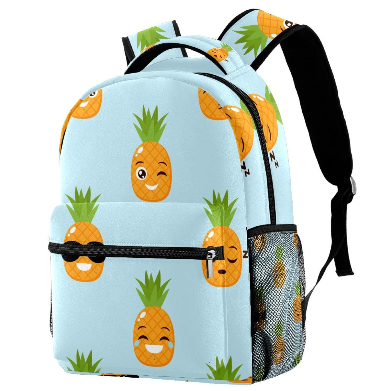 Sac à dos école ananas multicolore : cadeau idéal pour adolescents