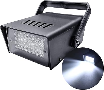 Disco Strobe Light for Party 32 Led Mini Strobes Lights for Parties, Plug in Strobe Lights Halloween Haunted House for Room, Evictor Strobe Light for Outside Attic Rodent Squirrels Rat