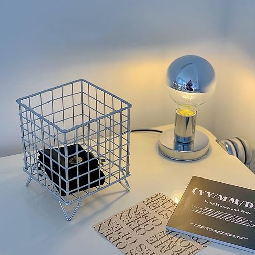 Cesta de almacenamiento, contenedor de almacenamiento de malla de acero inoxidable, diseño abierto, suministros modernos y simples para mejorar la