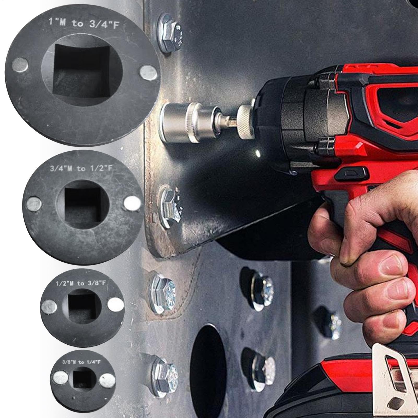 Juego De Adaptadores Para Carraca Alargadera Magnética Articulada Para | Juego Prolongadores Vaso Para Automoción Electricista Mecánica Y Mecánico