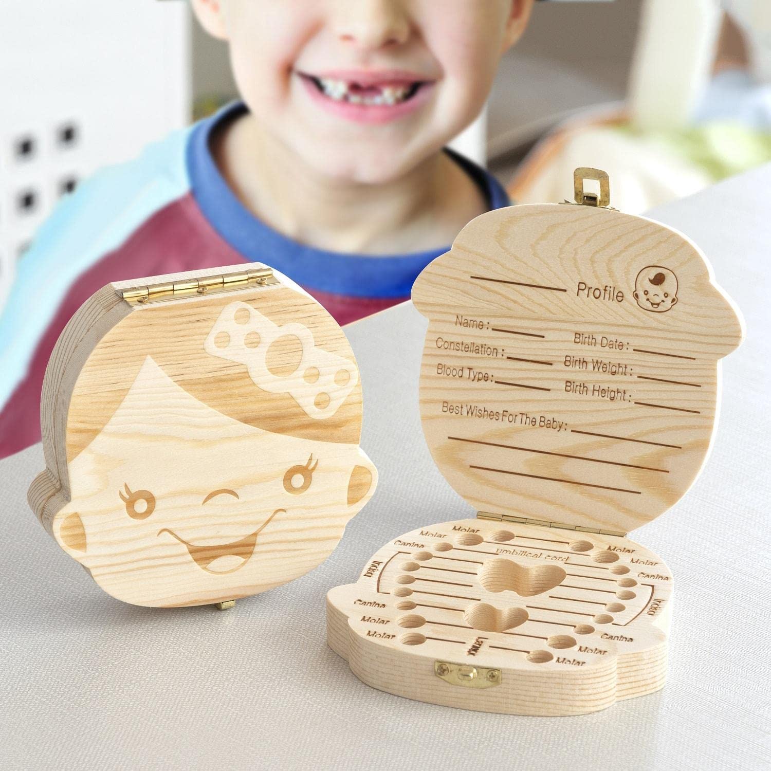 InnovaGoods IG812546 - Caja de recuerdos para bebé, niños, color