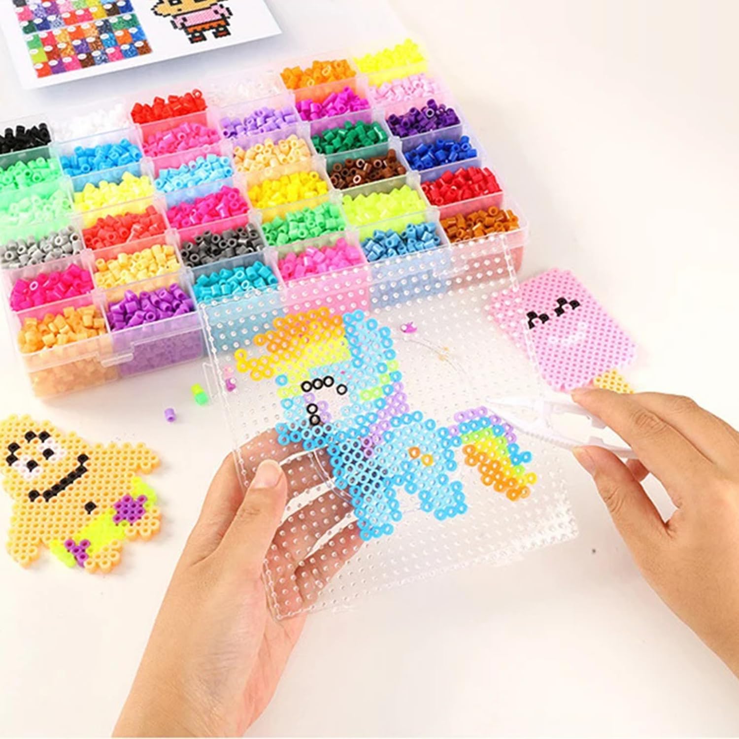 10 pezzi di perline da stirare, piastre trasparenti, piastra da stiro in plastica da 5 mm, set di piastre grandi, perline da stirare, set di piastre, perline fai da te, accessori per 10 pezzi di perline da stirare, piastre trasparenti, piastra da stiro in plastica da 5 mm, set di piastre grandi, perline da stirare, set di piastre, perline fai da te, accessori per