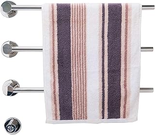 Stylish and modern design, Heated Towel Rail, Wall mount heated towel rail, Silver stainless steel surface treatment,IP44 waterproof,Antibacterial/antibacterial,load 10kg,A (A)