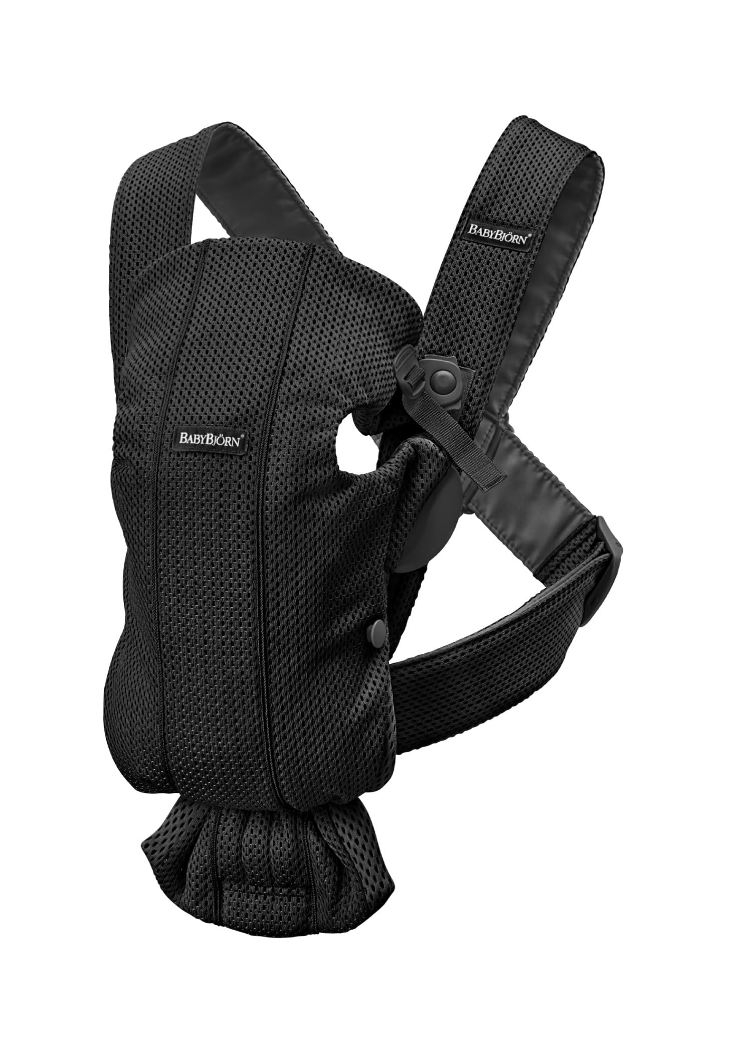 Bundle of BabyBjörn Mochila Porta Bebé Mini, Malla 3D, Negro + Funda para Mochila Porta Bebé, Negro