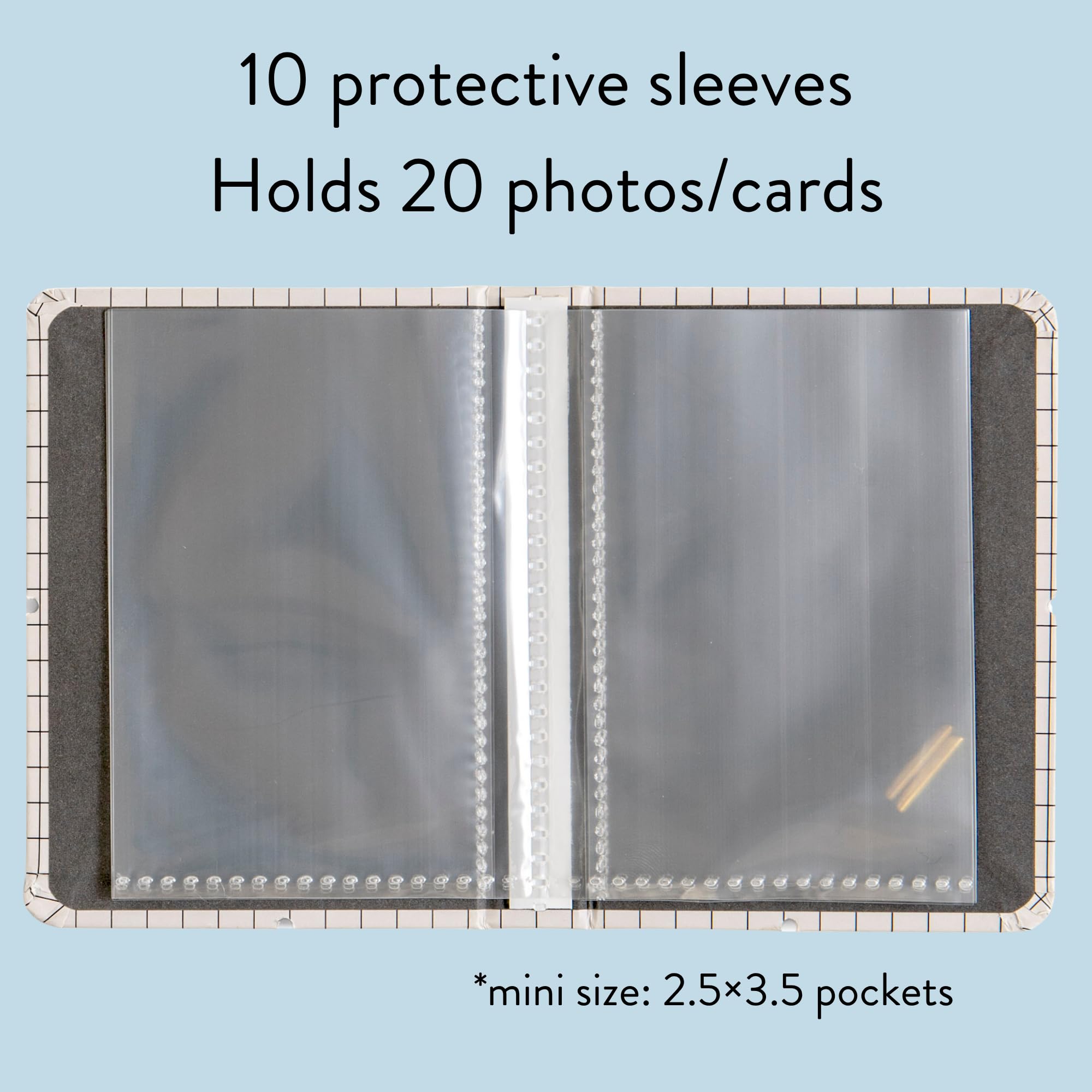 Mini album fotograficzny z czarną księgą pasuje do Fujifilm Instax Mini, Polaroid Go lub Hi-Print, standardowe karty kolekcjonerskie 6,3 x 8,9 cm, album fotograficzny dla dzieci