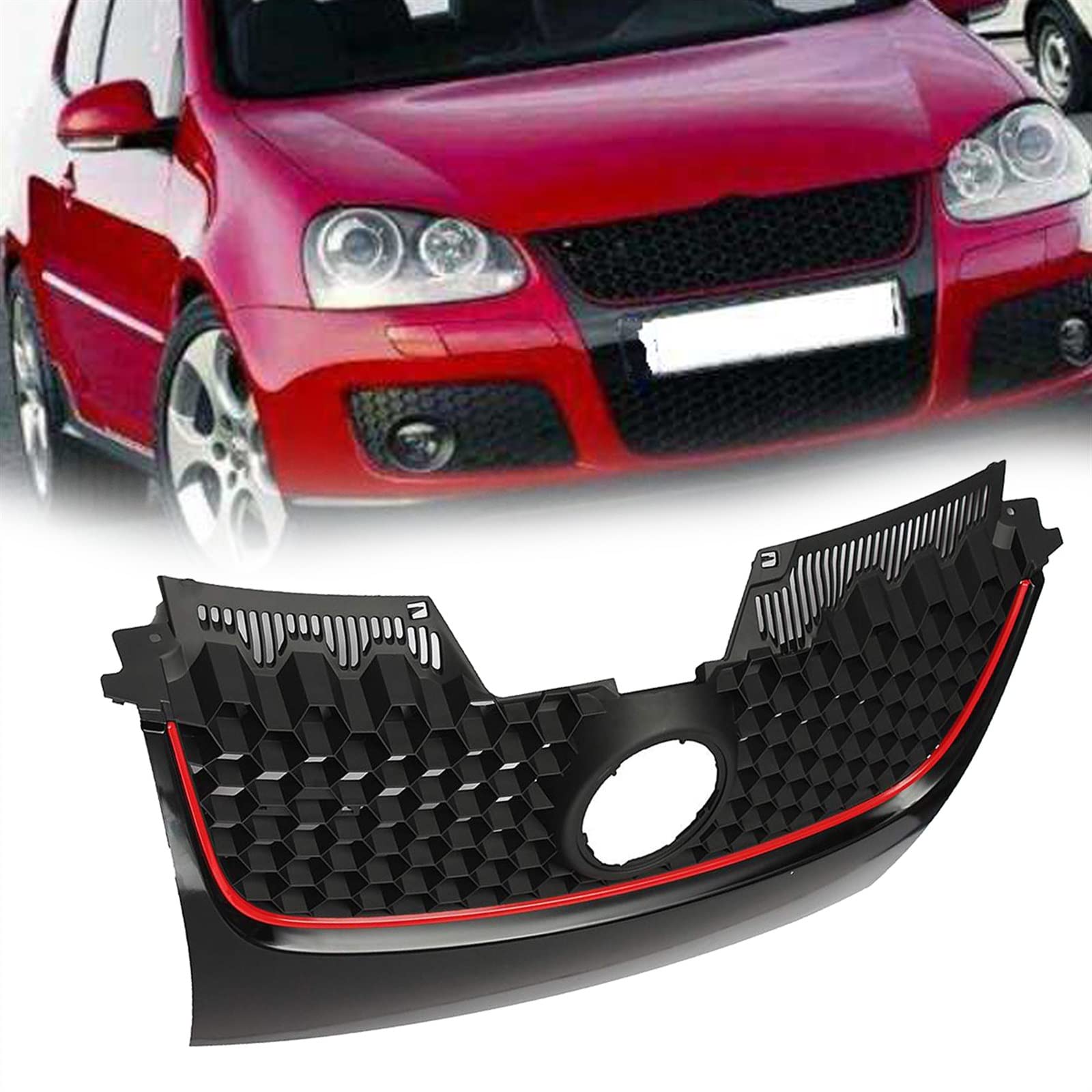 Grille de calandre avant nid d'abeille pour Golf Jetta G&T&I GLI MK5 2007