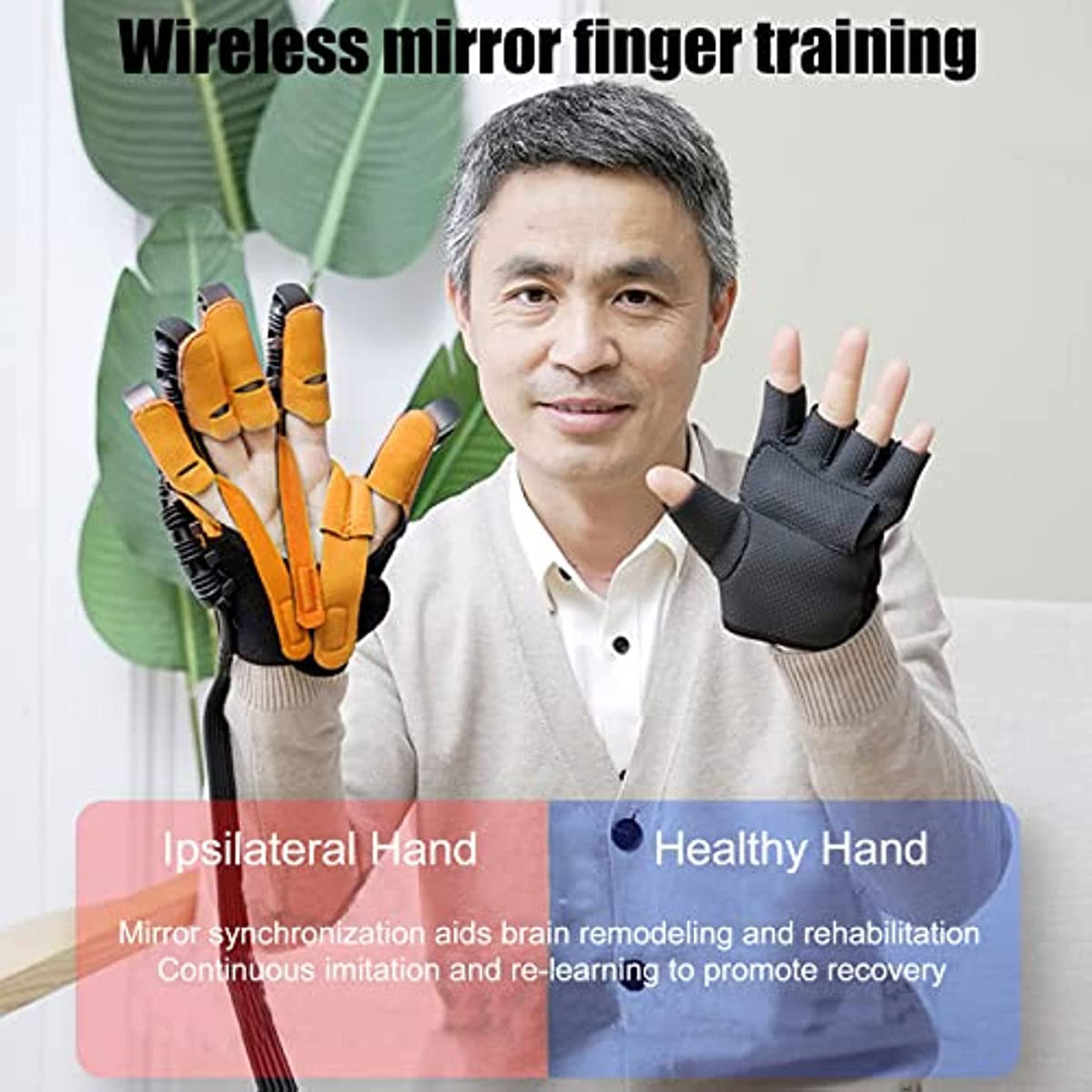 Guantes Robóticos De Rehabilitación Mejorados, para Entrenamiento De Corrección De Dedos, Recuperación De La Función De La Mano, para Pacientes con Hemiplejía por Accidente Cerebrovascular
